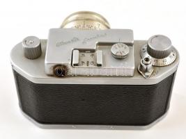 MOM Mometta Junior (606730)  24x32 mm fényképezőgép MOM Ymmar 1:3,5/50 mm objektívvel, eredeti bőr t...