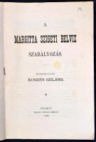 Koszits Szilárd: A Margitta szigeti belvíz szabályozás. Közrebocsájtja: - - . Pécs, 1890, Feiler Mih...