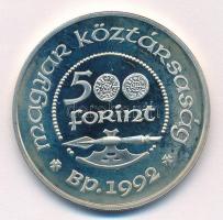 1992. 500Ft Ag "Szent László" T:1 (eredetileg PP) 
Adamo EM125