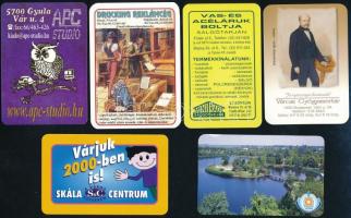 2000-2005 41 db kártyanaptár, főleg Nógrád és Heves megyei falvak
