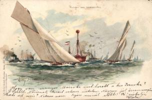 1899 Ships Litho s: Willy Stöwer