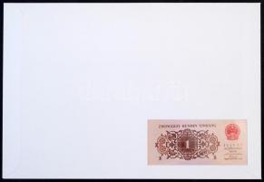 Kína 1962. 1J felbélyegzett borítékban, bélyegzéssel T:I 
China 1962. 1 Jiao in envelope with stamp...