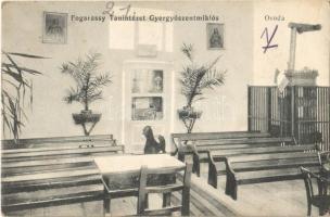 1916 Gyergyószentmiklós, Gheorgheni; Fogarassy Tanintézet, óvoda, belső / school interior, kindergarten