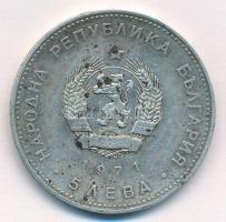 Bulgária 1971. 5L Ag "Georgi S. Rakovski születésének 150. évfordulójára" T:2 
Bulgaria 1...