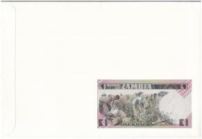 Zambia 1980-1988. 1K felbélyegzett borítékban, bélyegzéssel T:I 
Zambia 1980-1988. 1 Kwacha in enve...