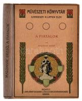 Malonyay Dezső: A fiatalok. Ferenczy Károly, Grünwald Béla, Katona Nándor, Magyar-Mannheimer Gusztáv, Rippl-Rónai József. Művészeti könyvtár. Bp.,1906, Lampel R. (Wodianer F. és Fiai.), 224 p.+16 t.+ 3 hasonmás. Szövegközti és egészoldalas képekkel gazdagon illusztrált. Kiadói szecessziós aranyozott, illusztrált félvászon-kötés, apró kopásnyomokkal a borítón, de alapvetően jó állapotban.