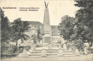 Gyulafehérvár, Karlsburg, Alba Iulia; Custozza emlékmű. Petri F. W. kiadása / monument