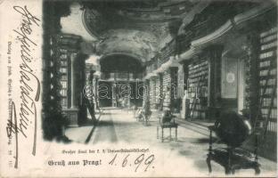 1899 Prag library of the university