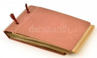 cca 1910 44 db fényképet tartalmazó album. Tájak, emberek 4x6 cm