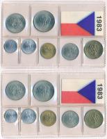 Csehszlovákia 1983. 5h-5K (7xklf) forgalmi sor fóliatokban (2x) T:1
Czechoslovakia 1983. 5 Haleru -...