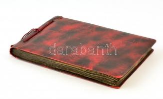 cca 1935 Kb 100 képet tartalmazó album magyar és külföldi városképek: Enying, Kékestető, Esztergom, ...