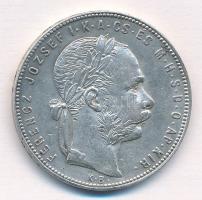 1880KB 1Ft Ag "Ferenc József / Középcímer" T:2 kis ph.
Adamo M15