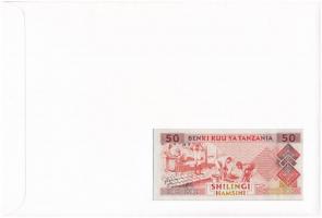 Tanzánia 1993. 50Sh felbélyegzett borítékban, bélyegzéssel T:I 
Tanzania 1993. 50 Shilingi in envel...