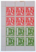 Nyugat-Berlin 1948-1949. Különféle élelmiszerjegyek 12 teljes ívben, melyeket a blokád idején vezett...