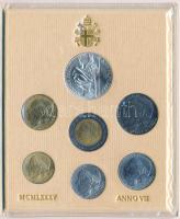 Vatikán 1985. 10L-1000L (7xklf) közte 1000L Ag, forgalmi sor eredeti tokban T:1
Vatican 1985. 10 Li...