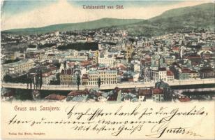 Sarajevo, Totalansicht von Süd / general view (fl)