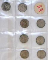 ~324db lengyel és német érme albumba rendezve, közte 4db ezüstérme, sok darab a Német Harmadik Birod...