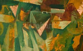 Cs. Nagy András (1927-2009): Ősz. Olaj, farost, jelzett, keretben, 60×90 cm