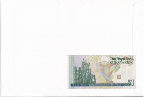 Skócia 1999. 1Ł felbélyegzett borítékban, bélyegzéssel T:I Scotland 1999. 1 Pound in envelope with s...