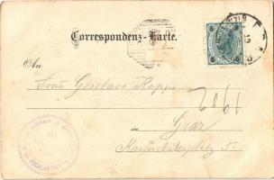 1902 Hochlantsch, zum guten Hirten 1722 m. / mountain peak, chalet. Druck Oscar Rohr. Art Nouveau, l...