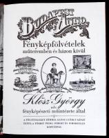 Budapest anno. Fényképfölvételek műteremben és házon kívül. Bp., 1984, Corvina. Kiadói aranyozott eg...
