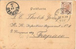 1899 Wien, Vienna, Bécs II. Wiener Rundgemälde Palais, Prater, Ausstellungsstrasse. 1848-1898 Kaiser...