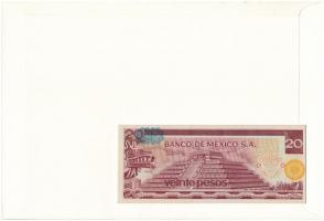 Mexikó 1977. 20P felbélyegzett borítékban, bélyegzéssel T:I 	
Mexico 1977. 20 Pesos in envelope wit...