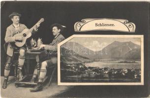 1906 Schliersee, Bavarian men folklore, Art Nouveau (EK)