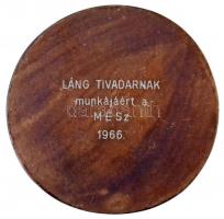 Madarassy Walter (1909-1994) 1963. "Magyar Építőművészek Szövetsége" egyoldalas, öntött Br...