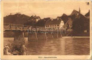 1915 Celje, Cilli; Kapuzinerbrücke / bridge. Fritz Rasch  (EK)