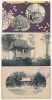 10 db RÉGI japán városképes lap / 10 pre-1945 Japanese town-view postcards