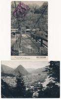 10 db RÉGI japán városképes lap / 10 pre-1945 Japanese town-view postcards