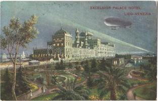 Venezia, Venice; Excelsior Palace Hotel Lido-Venezia / hotel, tram, airship