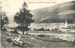 1907 Villabassa, Niederdorf im Pustertal gegen Norden