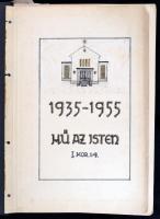 1935-1975 Józsefvárosi református lelkész vendégkönyve, aláírásokkal