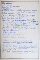1935-1975 Józsefvárosi református lelkész vendégkönyve, aláírásokkal