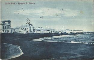 1924 Roma, Rome; Ostia Mare, Spiaggia da Ponente / beach. Prop. ris. M. Saragoni. Fot. A. Pacifici (EK)