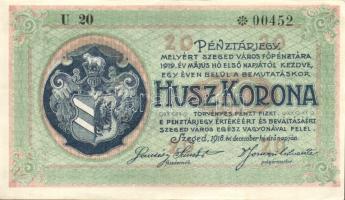 Szeged 1918. 20K T:I