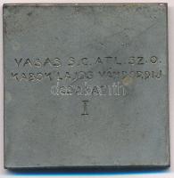 Törzsök Károly (1906-1964) 1946. "Petőfi érem" ezüstpatinázott Br emlékérem eredeti díszto...