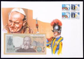 Vatikán 1983. 2000L felbélyegzett borítékban, bélyegzéssel T:I 	 Vatican 1983. 2000 Lire in envelope with stamp and cancellation C:UNC