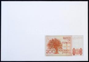 Spanyolország 1980. 200P felbélyegzett borítékban, bélyegzéssel T:I 	
Spanyolország 1980. 200 Peset...
