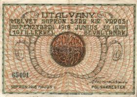 Pécs 1919. 10f T:II/III+