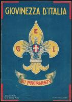 1925-1926 Giovinezza d'Italia 4 száma (Anno 1 N. 1.,N. 5.,Anno 2. N 1., N 5.) Olasz nyelven. Vá...