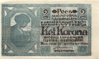 Pécs 1920. 2K T:II
