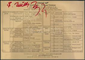 Jancsó Miklós aláírása 3 db nyomtatványon