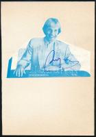 Richard Kleydermann zongorista saját kezű aláírása képén