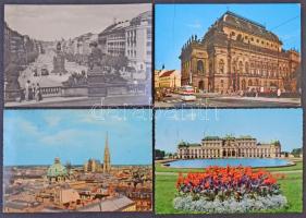 Kb. 100 db MODERN európai városképes lap / Cca. 100 modern European town-view postcards