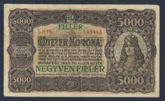 1923. 5000K 40f fny-sal T:II-