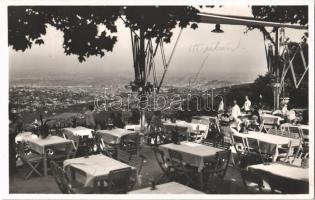 1939 Budapest XII. Kilátás a János-hegyről, terasz