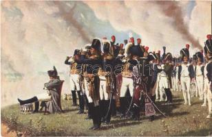 Napoleon sur les hauteurs devant Borodino / Napoleon and his officers on the hills of Borodino, Ser. 25/3. s: Wereschtschagin